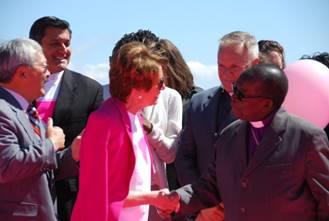 Bishop Senyanjo, Nancy Pelosi, SF Mayor Ed Lee, Treasurer Cisneros