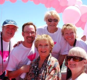 Cloris Leachman with Patrick Carney and friends at Pink Triangle 2009